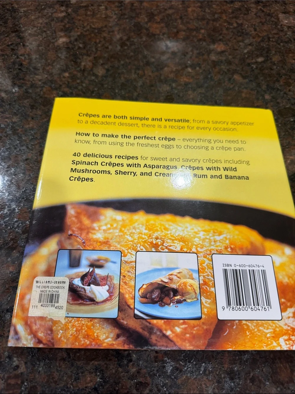 Williams Sonoma Crêpe Cookbook - seriously good chili and Betty Crockers Easy